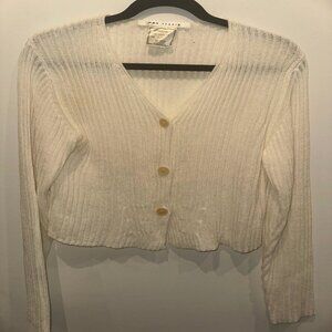 Max Studio Cream 90s Cardigan